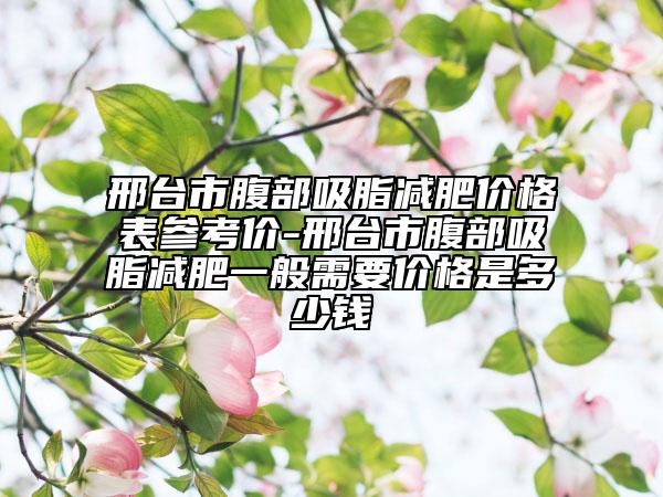 邢臺(tái)市腹部吸脂減肥價(jià)格表參考價(jià)-邢臺(tái)市腹部吸脂減肥一般需要價(jià)格是多少錢