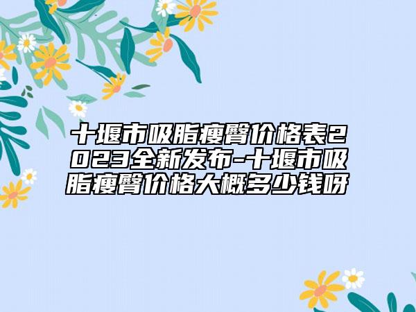十堰市吸脂瘦臀價(jià)格表2023全新發(fā)布-十堰市吸脂瘦臀價(jià)格大概多少錢呀