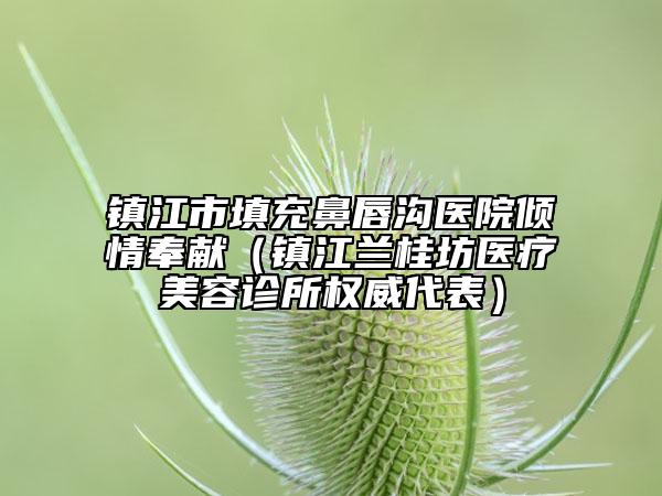 鎮(zhèn)江市填充鼻唇溝醫(yī)院傾情奉獻(xiàn)（鎮(zhèn)江蘭桂坊醫(yī)療美容診所權(quán)威代表）