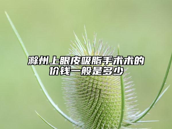 滁州上眼皮吸脂手術(shù)術(shù)的價錢一般是多少