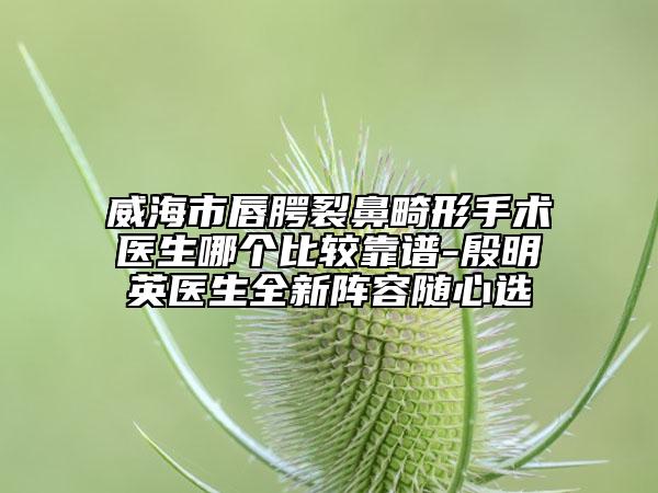 威海市唇腭裂鼻畸形手術醫(yī)生哪個比較靠譜-殷明英醫(yī)生全新陣容隨心選