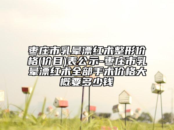 棗莊市乳暈漂紅術(shù)整形價格(價目)表公示-棗莊市乳暈漂紅術(shù)全部手術(shù)價格大概要多少錢