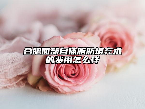 合肥面部自體脂肪填充術的費用怎么樣