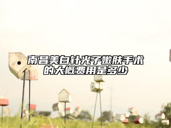 南昌美白針光子嫩膚手術(shù)的大概費(fèi)用是多少