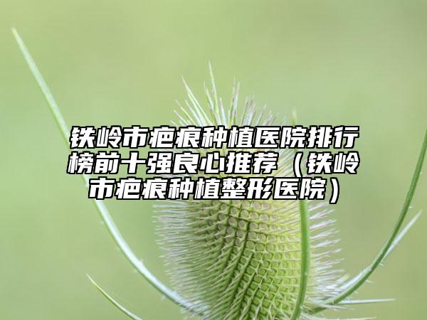 鐵嶺市疤痕種植醫(yī)院排行榜前十強良心推薦（鐵嶺市疤痕種植整形醫(yī)院）