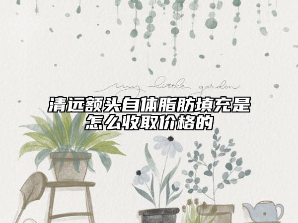 清遠(yuǎn)額頭自體脂肪填充是怎么收取價(jià)格的