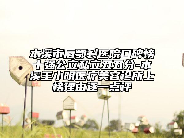 本溪市唇鄂裂醫(yī)院口碑榜十強公立私立五五分-本溪王小明醫(yī)療美容診所上榜理由逐一點評
