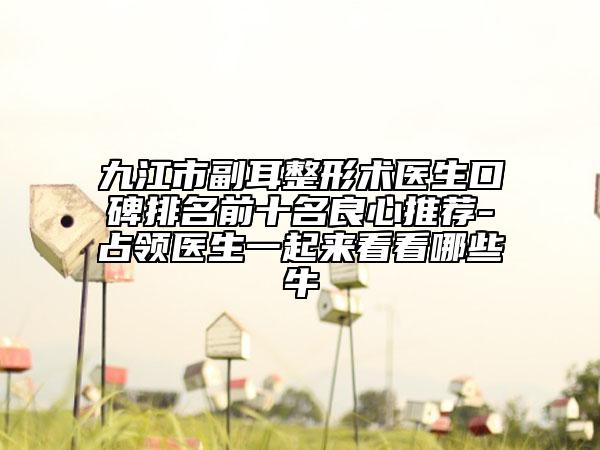 九江市副耳整形術(shù)醫(yī)生口碑排名前十名良心推薦-占領(lǐng)醫(yī)生一起來(lái)看看哪些牛