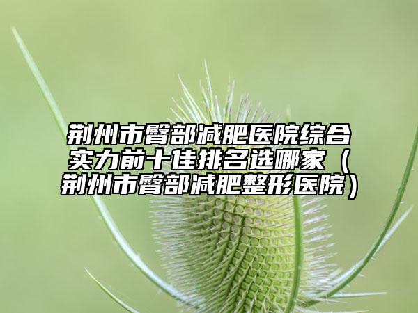荊州市臀部減肥醫(yī)院綜合實(shí)力前十佳排名選哪家（荊州市臀部減肥整形醫(yī)院）