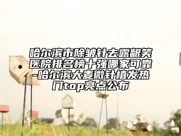 哈爾濱市除皺針去露齦笑醫(yī)院排名榜十強哪家可靠-哈爾濱大麥微針植發(fā)熱門top亮點公布
