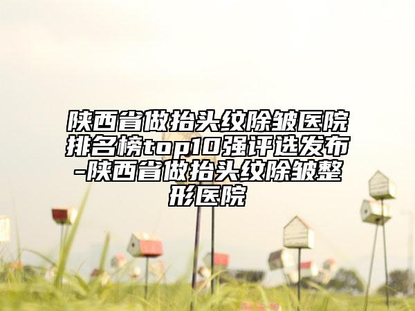 陜西省做抬頭紋除皺醫(yī)院排名榜top10強(qiáng)評選發(fā)布-陜西省做抬頭紋除皺整形醫(yī)院