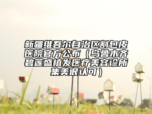 新疆維吾爾自治區(qū)割包皮醫(yī)院官方公布（烏魯木齊碧蓮盛植發(fā)醫(yī)療美容診所集美很認可）