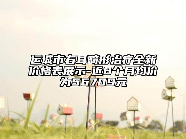 運(yùn)城市右耳畸形治療全新價(jià)格表展示-近8個(gè)月均價(jià)為56709元
