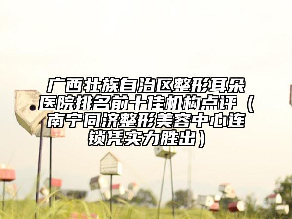 廣西壯族自治區(qū)整形耳朵醫(yī)院排名前十佳機構(gòu)點評（南寧同濟整形美容中心連鎖憑實力勝出）