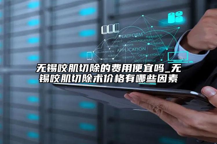 無錫咬肌切除的費用便宜嗎_無錫咬肌切除術(shù)價格有哪些因素