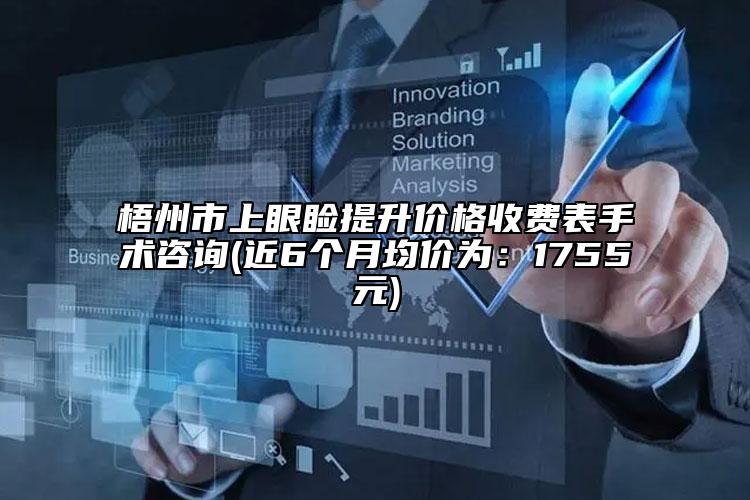 梧州市上眼瞼提升價格收費表手術咨詢(近6個月均價為：1755元)