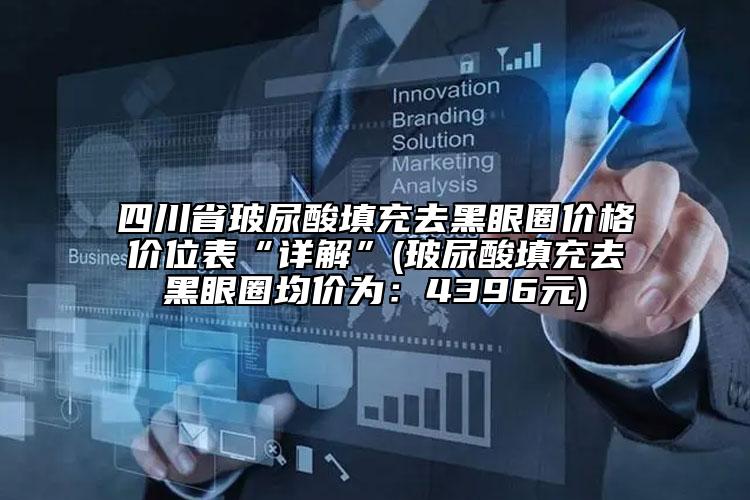 四川省玻尿酸填充去黑眼圈價(jià)格價(jià)位表“詳解”(玻尿酸填充去黑眼圈均價(jià)為：4396元)