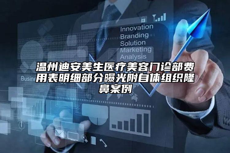 溫州迪安美生醫(yī)療美容門診部費(fèi)用表明細(xì)部分曝光附自體組織隆鼻案例