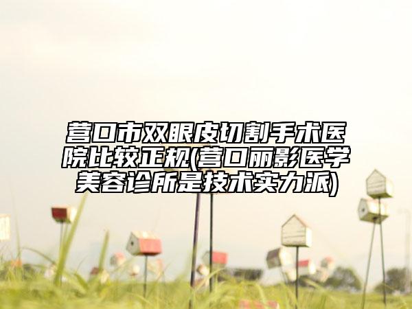 營(yíng)口市雙眼皮切割手術(shù)醫(yī)院比較正規(guī)(營(yíng)口麗影醫(yī)學(xué)美容診所是技術(shù)實(shí)力派)