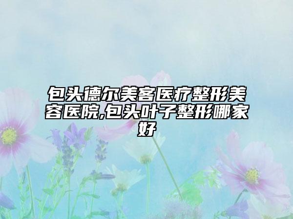 包頭德?tīng)柮揽歪t(yī)療整形美容醫(yī)院,包頭葉子整形哪家好