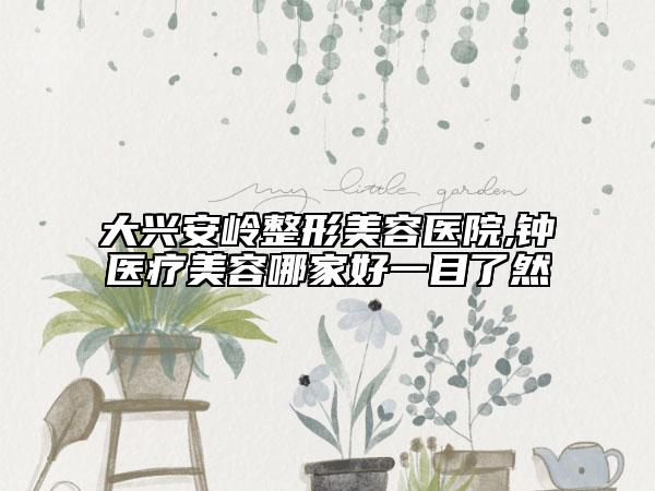 大興安嶺整形美容醫(yī)院,鐘醫(yī)療美容哪家好一目了然