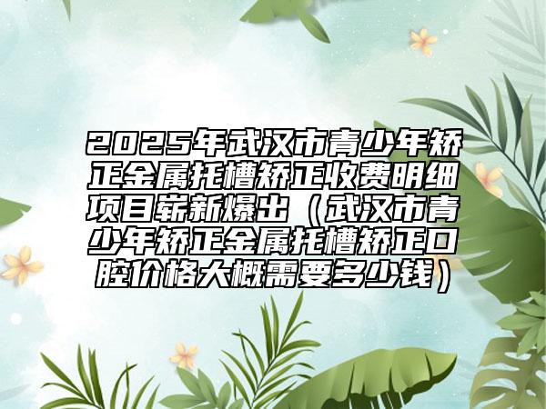 2025年武漢市青少年矯正金屬托槽矯正收費(fèi)明細(xì)項(xiàng)目嶄新爆出（武漢市青少年矯正金屬托槽矯正口腔價(jià)格大概需要多少錢）