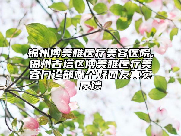 錦州博美雅醫(yī)療美容醫(yī)院,錦州古塔區(qū)博美雅醫(yī)療美容門診部哪個好網(wǎng)友真實(shí)反饋