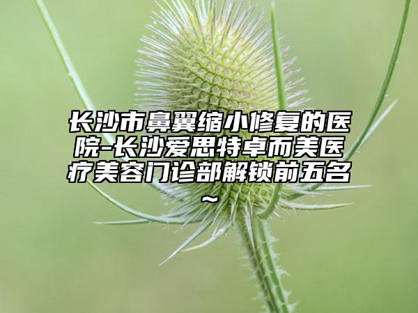 長(zhǎng)沙市鼻翼縮小修復(fù)的醫(yī)院-長(zhǎng)沙愛(ài)思特卓而美醫(yī)療美容門(mén)診部解鎖前五名~
