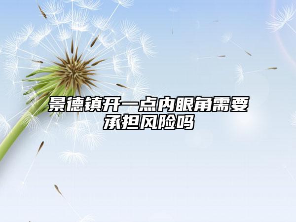 景德鎮(zhèn)開一點內眼角需要承擔風險嗎