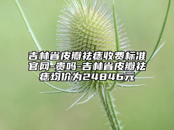 吉林省皮瓣祛痣收費標(biāo)準(zhǔn)官網(wǎng)-貴嗎-吉林省皮瓣祛痣均價為24846元