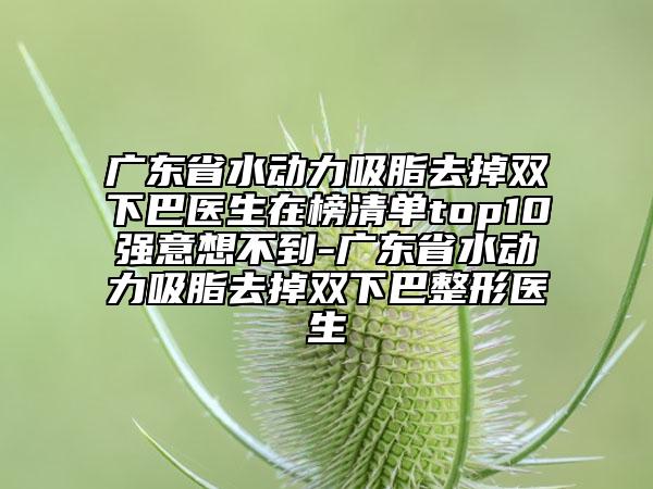 廣東省水動(dòng)力吸脂去掉雙下巴醫(yī)生在榜清單top10強(qiáng)意想不到-廣東省水動(dòng)力吸脂去掉雙下巴整形醫(yī)生