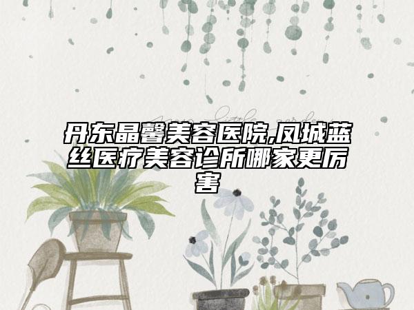 丹東晶馨美容醫(yī)院,鳳城藍(lán)絲醫(yī)療美容診所哪家更厲害
