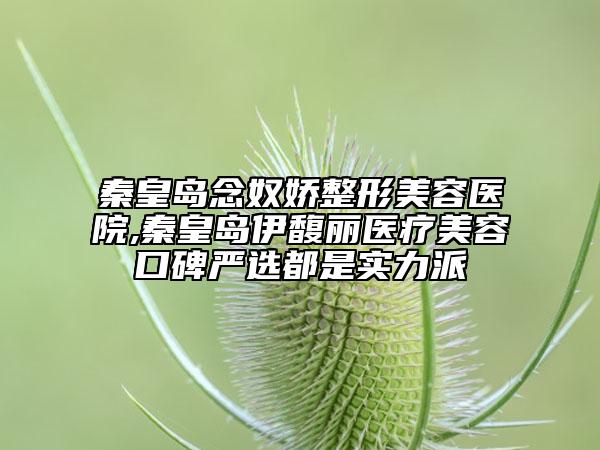 秦皇島念奴嬌整形美容醫(yī)院,秦皇島伊馥麗醫(yī)療美容口碑嚴選都是實力派
