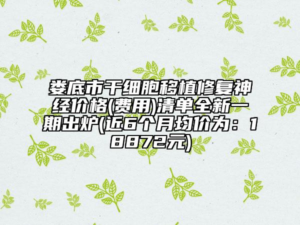 婁底市干細(xì)胞移植修復(fù)神經(jīng)價(jià)格(費(fèi)用)清單全新一期出爐(近6個(gè)月均價(jià)為：18872元)