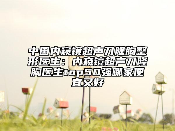 中國(guó)內(nèi)窺鏡超聲刀隆胸整形醫(yī)生：內(nèi)窺鏡超聲刀隆胸醫(yī)生top50強(qiáng)哪家便宜又好