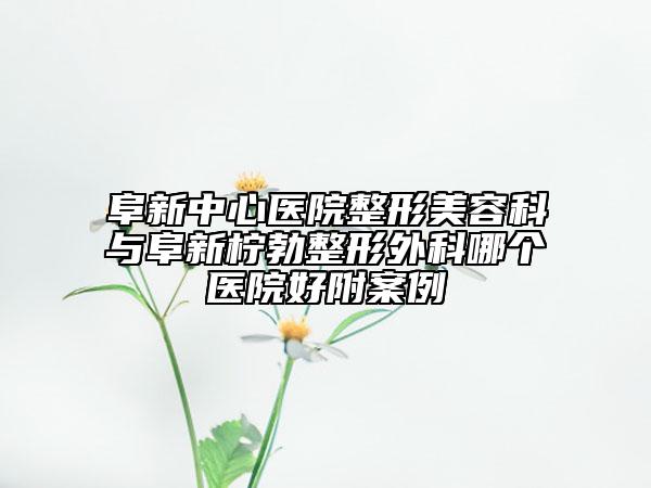 阜新中心醫(yī)院整形美容科與阜新檸勃整形外科哪個(gè)醫(yī)院好附案例