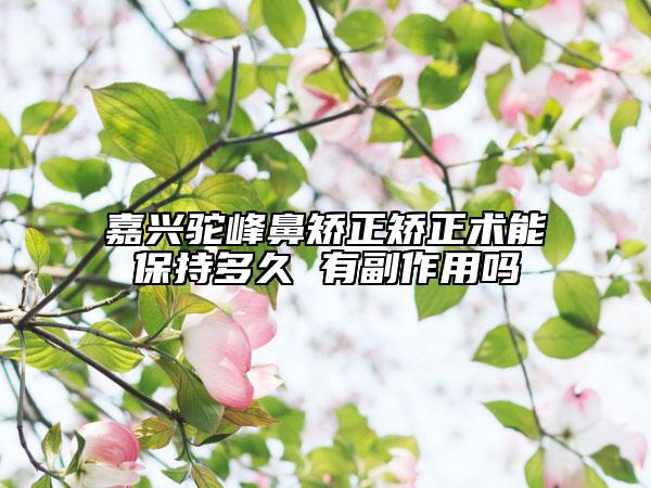 嘉興駝峰鼻矯正矯正術能保持多久 有副作用嗎