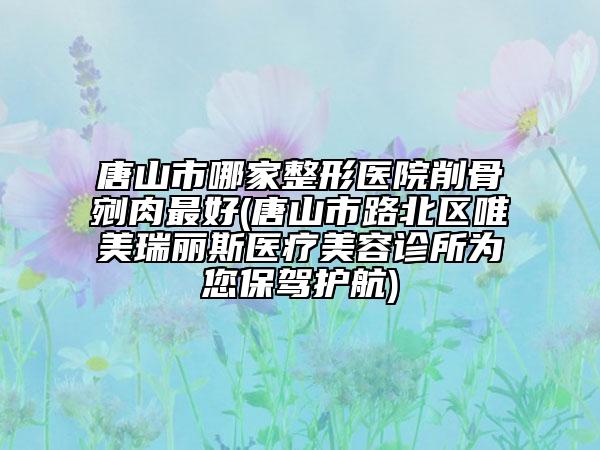 唐山市哪家整形醫(yī)院削骨剜肉最好(唐山市路北區(qū)唯美瑞麗斯醫(yī)療美容診所為您保駕護(hù)航)