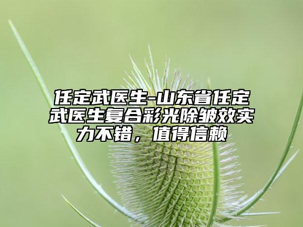 任定武醫(yī)生-山東省任定武醫(yī)生復(fù)合彩光除皺效實力不錯，值得信賴