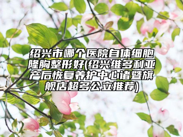 紹興市哪個(gè)醫(yī)院自體細(xì)胞隆胸整形好(紹興維多利亞產(chǎn)后恢復(fù)養(yǎng)護(hù)中心諸暨旗艦店超多公立推薦)