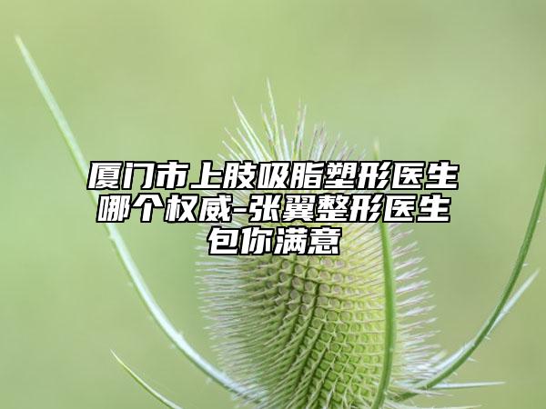 廈門(mén)市上肢吸脂塑形醫(yī)生哪個(gè)權(quán)威-張翼整形醫(yī)生包你滿意