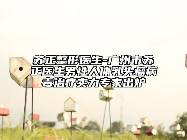 蘇正整形醫(yī)生-廣州市蘇正醫(yī)生男性人體乳頭瘤病毒治療實(shí)力專家出爐