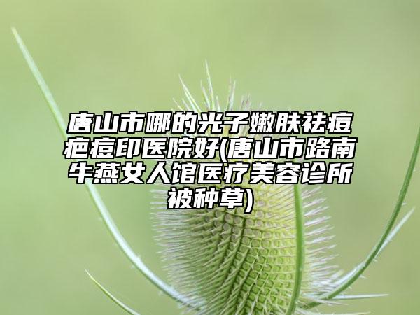 唐山市哪的光子嫩膚祛痘疤痘印醫(yī)院好(唐山市路南牛燕女人館醫(yī)療美容診所被種草)