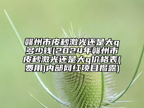 贛州市皮秒激光還是大q多少錢(2024年贛州市皮秒激光還是大q價格表(費用)內(nèi)部網(wǎng)紅項目揭露)