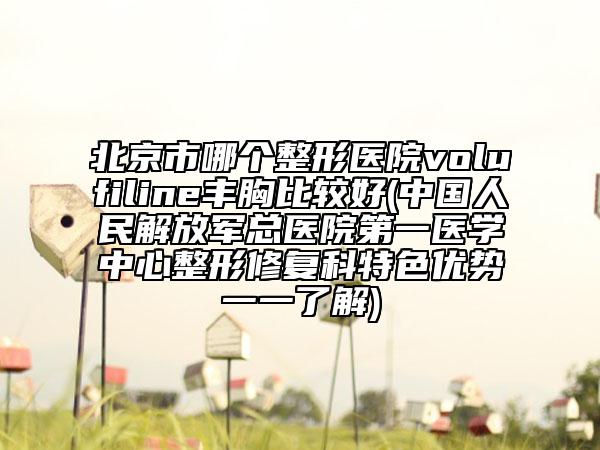 北京市哪個整形醫(yī)院volufiline豐胸比較好(中國人民解放軍總醫(yī)院第一醫(yī)學(xué)中心整形修復(fù)科特色優(yōu)勢一一了解)
