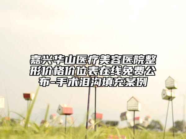 嘉興華山醫(yī)療美容醫(yī)院整形價(jià)格價(jià)位表在線免費(fèi)公布-手術(shù)淚溝填充案例