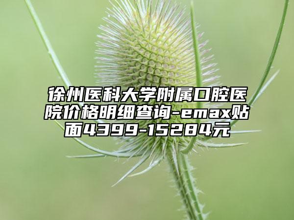徐州醫(yī)科大學(xué)附屬口腔醫(yī)院價(jià)格明細(xì)查詢(xún)-emax貼面4399-15284元