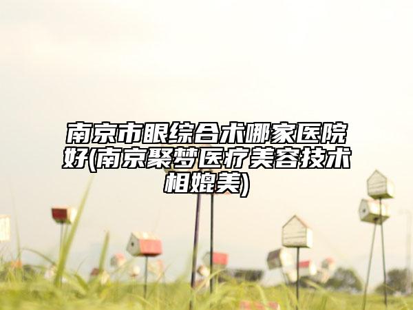 南京市眼綜合術(shù)哪家醫(yī)院好(南京聚夢(mèng)醫(yī)療美容技術(shù)相媲美)