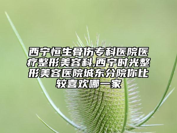 西寧恒生骨傷專科醫(yī)院醫(yī)療整形美容科,西寧時(shí)光整形美容醫(yī)院城東分院你比較喜歡哪一家