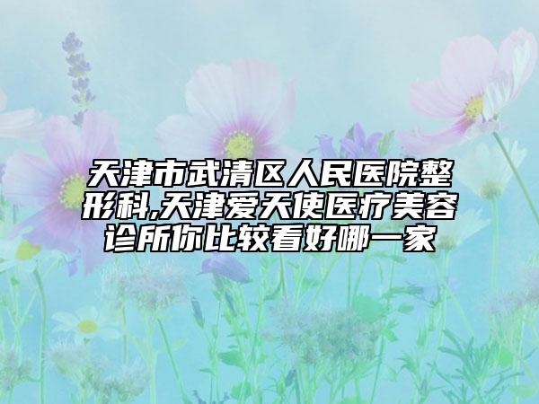天津市武清區(qū)人民醫(yī)院整形科,天津愛天使醫(yī)療美容診所你比較看好哪一家
